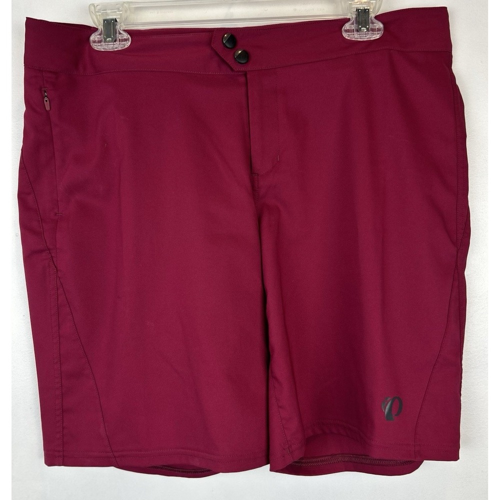 Pearl Izumi Shorts Womens 12 Burgundy Training Athletic Golf Adjustable Preppy